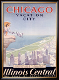 Chicago Illinois Central Tour Framed Giclee Print