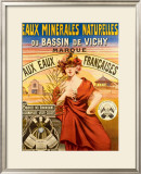 Eaux Minerales Naturelles Framed Giclee Print