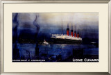 Cunard Line, Mauretania to Cherbourg Framed Giclee Print by Kenneth Shoesmith
