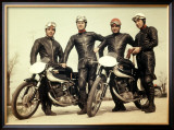 Ducati Agusta Moto Morini Team Framed Giclee Print
