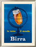 In Tutto il Mondo Birra Framed Giclee Print by E. Arvati