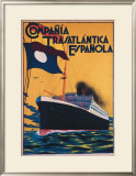Compania Transatlantica Espanola Framed Giclee Print