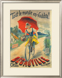 Cycles Decauville Framed Giclee Print by Ernest Clouet