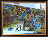Psyche Pop Mural Prints by Alain Bertrand