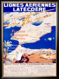 Lignes Aeriennes Latecoere Framed Giclee Print