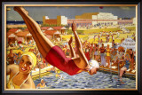 Butlin's Holiday Camp, Clacton-On-Sea, LNER Poster Framed Giclee Print by Greenup 