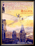 Grande Semaine d'Aviation Framed Giclee Print by Charles Rambert