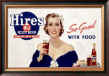 Hire's Root Beer Framed Giclee Print