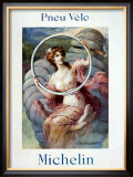 Michelin, Nouveau Bibo Bicycle Tire Framed Giclee Print