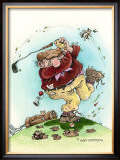 Full Swing- The Golfer Framed Giclee Print by Gary Patterson