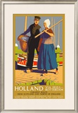Holland Via Hull-Rotterdam, LNER Poster, 1923-1947 Framed Giclee Print by Templeton 