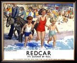 Redcar Framed Giclee Print by E Oakdale