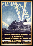 3rd Grand Prix d'Endurance Framed Giclee Print by Tranchant 