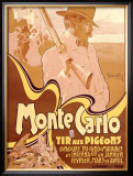 Monte Carlo, Tir aux Pigeons Framed Giclee Print