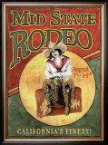 Mid State Rodeo Framed Giclee Print