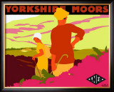 Yorkshire Moors Framed Giclee Print by Gwen Raverat