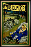 Pneus Dunlop Framed Giclee Print by Georges Gaudy