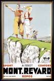 Mont Revard, Tennis and Golf Framed Giclee Print by Paul Ordner