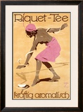 Riquet Tea Framed Giclee Print by Ludwig Hohlwein