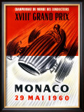 Monaco Grand Prix F1, c.1960 Framed Giclee Print by Jose Lorenzi