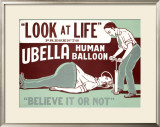 Believe It or Not, Ubella Human Balloon Framed Giclee Print