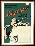 Wimbledon Slazenger Tennis Ball Framed Giclee Print