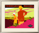 Yorkshire Moors Framed Giclee Print by Gwen Raverat