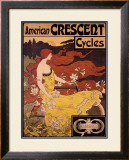 American Crescent Cycles Framed Giclee Print by Ramsdell 