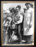 British BSA Racer Framed Giclee Print