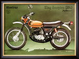 Montesa 250 King Scorpion Motorcycle Framed Giclee Print