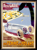 Une Femme au Volant Framed Giclee Print by Cachetto 