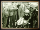 MV Agusta Motorcycle Rider Framed Giclee Print