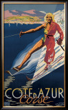 Cote d'Azur Corse Framed Giclee Print by E. Ter