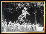 Dirt Bike Framed Giclee Print by Dan Mahoney