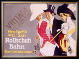 Rollschuh Bahn Framed Giclee Print by Fritz Rumpf