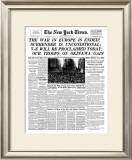 New York Times, May 8, 1945: The War in Europe is Ended! Poster