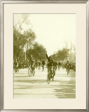 Bicycle Race Parade Framed Giclee Print