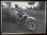 Ride It Lika a 125 Framed Giclee Print by Charlie Morey