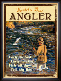 World's Best Angler Framed Giclee Print