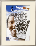 Engelberg Ski Framed Giclee Print by Herbert Matter