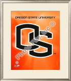 Oregon State University Beavers Team Logo Framed Photographic Print