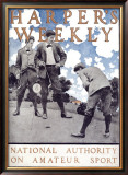 Harper's Weekly, National Authority on Amateur Sport Framed Giclee Print by Maxfield Parrish