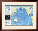 Pacific Ocean Floor Map Prints