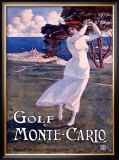 Golf, Monte Carlo Framed Giclee Print