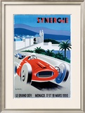 Le Grand Defi Monaco, 18 Mars, 1990 Framed Giclee Print by Pierre Fix-Masseau