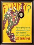 Think Twice Clown Framed Giclee Print