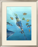Deep Sea Fishing Framed Giclee Print by Gary Patterson