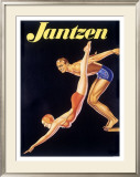 Jantzen Men Womens Swimwear Framed Giclee Print
