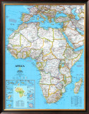 Africa Political Map Prints