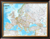 Europe Political Map Posters